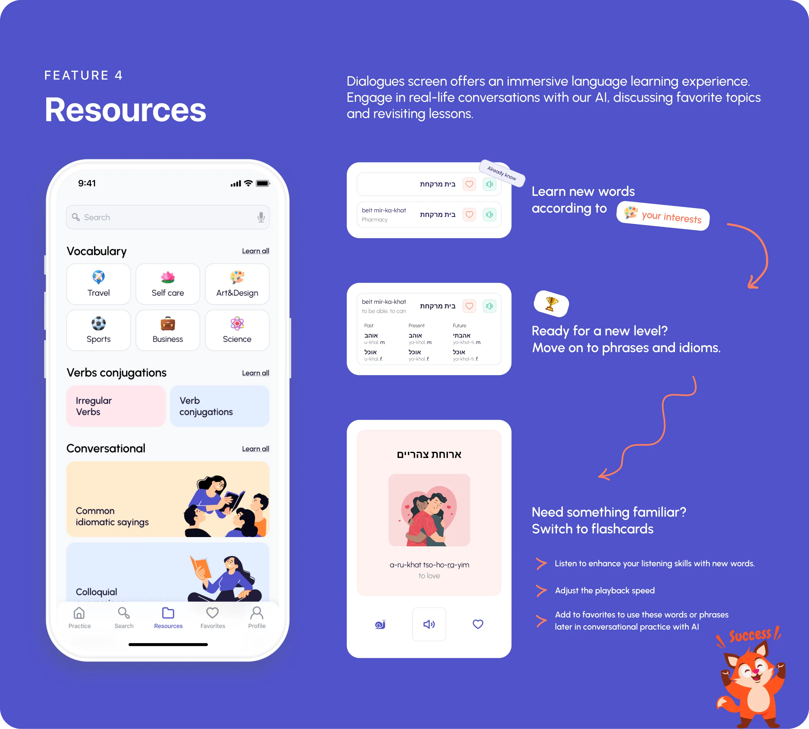 Speakly AI Language Learning Mobile App