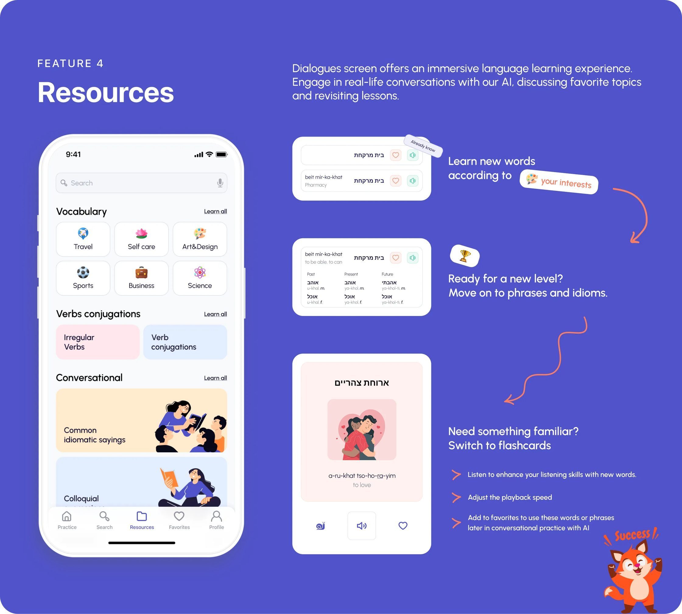 Speakly AI Language Learning Mobile App